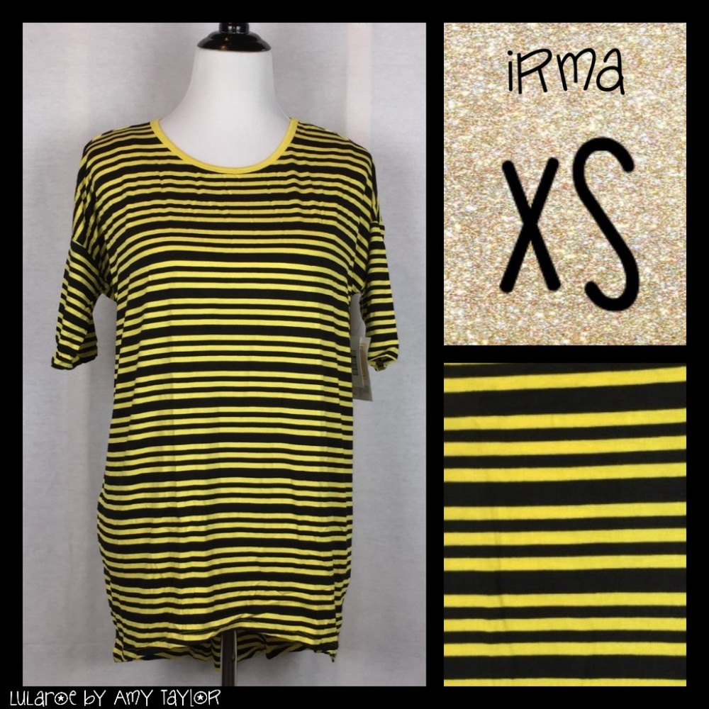 NWT LuLaRoe Irma Tunic - Stripes - XS